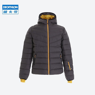 DECATHLON 迪卡侬 滑雪运动男士羽绒服夹克 WEDZE 500 碳灰 2472078 XS