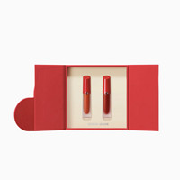 EMPORIO ARMANI 阿玛尼 红管缎光唇釉套装  (#04半酵柚红4ml+#10漫溢红桑4ml) 礼盒装