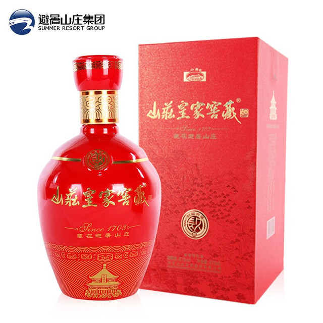 山庄皇家窖藏 山庄窖藏长久41度浓香型白酒纯粮酿造整箱装475ml