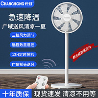 CHANGHONG 长虹 电风扇落地式家用静音摇头宿舍大风力客厅卧室电扇立式落地扇