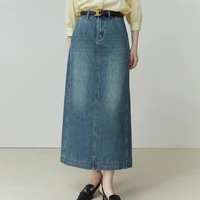 范思蓝恩 女士牛仔半身裙 23FS12002