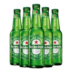 玻璃瓶啤酒_heineken 喜力 啤酒500ml*12瓶整箱玻璃瓶装喜力啤酒 仅江