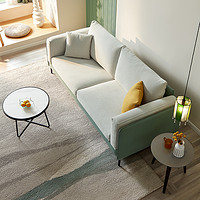QuanU 全友 家居布沙发客厅现代简约小户型三人位百搭沙发肤感科技布沙发