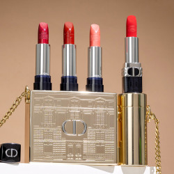 dior 迪奥 2021圣诞限量烈艳蓝金唇膏4件套 口红3.5gx4