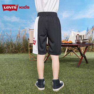 Levi's 李维斯童装男童短裤2023夏季新款儿童拼色五分裤舒适裤子潮 黑美人 160/66(L)