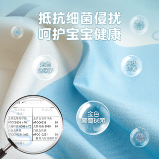 贝谷贝谷婴儿凉席婴儿床苎麻儿童席子夏季透气宝宝空调房幼儿园午睡凉席 110*60cm 海月水母 苎麻凉席