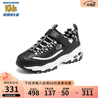 斯凯奇(Skechers)斯凯奇儿童运动鞋女童潮流撞色老爹鞋学生休闲跑鞋319019L