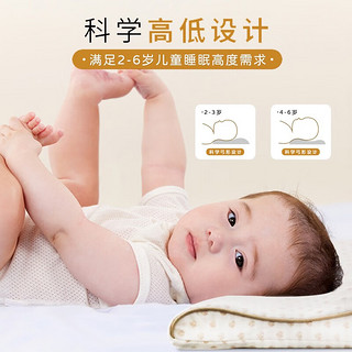 金可儿成长 婴儿枕头0-6岁 新生儿定型枕头糖果枕 儿童乳胶枕头宝宝枕头 波浪硅胶枕（2-6岁）