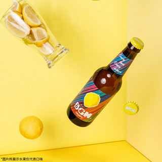 青岛啤酒BGM10度330*24柠檬拉格玻璃瓶啤酒整箱