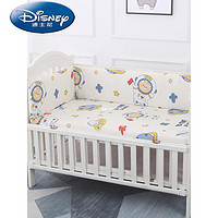 迪士尼（Disney）春上新轻奢品牌新生婴儿床床围宝宝用品一片式儿童拼接床软包围栏 240cm一片式(可折叠使用) 桃物语