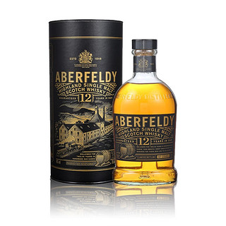 Aberfeldy 艾柏迪 12年 单一麦芽 苏格兰威士忌 750ml 礼盒装