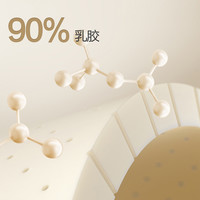 FUANNA/富安娜 高纯天然乳胶 床垫 【乳胶款】90%含量乳胶+静音独袋弹簧-厚约22CM 20-25cm(含) 软硬适中 120*190cm