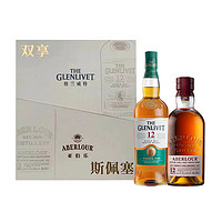 格兰威特（ThE GLENLIVET）12年陈酿+亚伯乐12年双桶单一麦芽苏格兰威士忌700ml