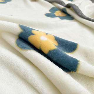 恩兴 牛奶绒毛毯午睡办公室披肩薄空调盖毯珊瑚法兰绒沙发小被子床上用