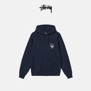 STUSSY斯图西 经典复刻骷髅印花连帽卫衣 男女同款