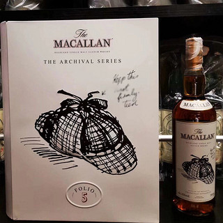 麦卡伦单一麦芽威士忌10年17年 25年 30年深棕和谐红标黑钻木盒老版1824 麦卡伦书册第五版