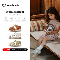 woollykids小羊沃利澳洲真皮宝宝学步鞋男女童夏款防滑魔术贴凉鞋