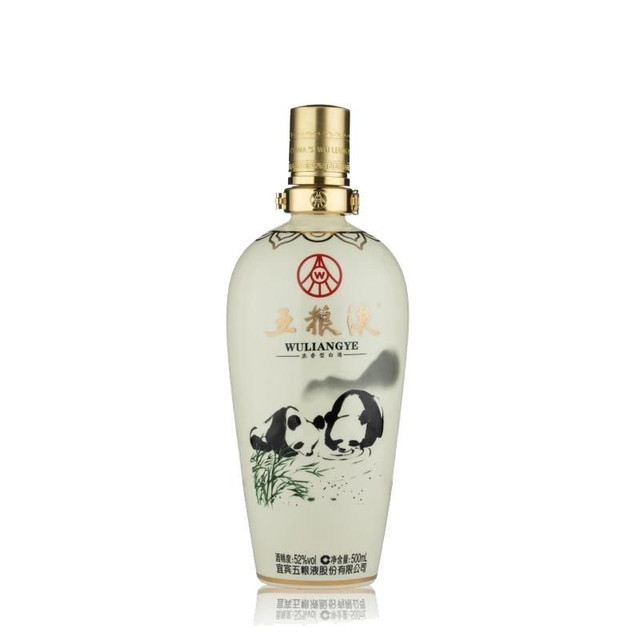 cdf会员购：WULIANGYE 五粮液 52度白酒 熊猫酒 500ml