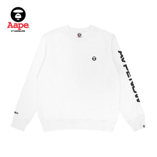 Aape男装秋冬猿颜徽章字母印花多色套头加绒卫衣3710XXF