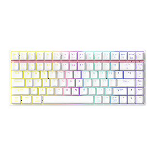 irok 艾石头 ZN84 84键 2.4G蓝牙 多模无线机械键盘 白粉 红轴 RGB