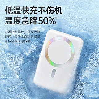 古尚古 苹果Magsafe磁吸无线充电宝 20W迷你无线快充支架移动电源10000mAh 适用苹果14/14Pro/13手机充电 蓝