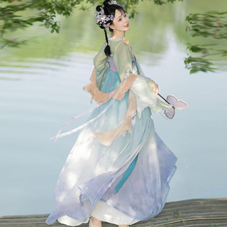 原创汉服女花语辞齐胸汉元素春夏季汉服日常汉元素飘逸仙女花神记