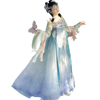 原创汉服女花语辞齐胸汉元素春夏季汉服日常汉元素飘逸仙女花神记