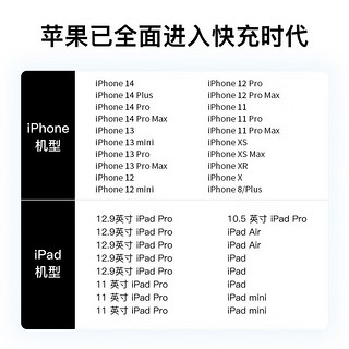 能适苹果14充电器iPhone13充电头PD20W快充适用于12ProMax/11/iPadmini套装 套装