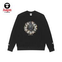 Aape R男装秋冬猿人军团印花加绒圆领卫衣3864XXH