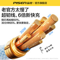 品胜适用苹果14plus数据线20WPD快充iphone13充电线12promax器11手机8pm快充30W快速XR冲2米xs正品ipad插头SE