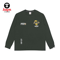 Aape 猿颜军风字母长袖T恤 1016XXJ