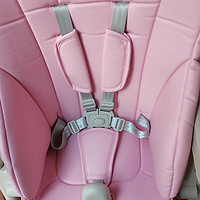 babycare婴儿童餐椅坐垫座套宝宝椅BC防水皮套8500安全带配件 灰色安全带+粉色pu护肩护裆