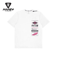 AAPE+运动男装春夏撞色迷彩字母印花标识图案标签短袖T恤0786XXG