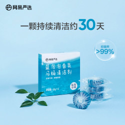 网易严选 洁厕宝马桶清洗清洁剂厕所强力除垢洁厕块清香型蓝泡泡