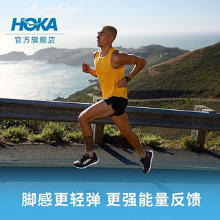 HOKA ONE ONE 男女款马赫5公路跑步鞋Mach5轻便透气减震回弹耐磨 白色 / 深海蓝-女 40/250mm