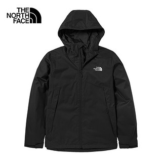 TheNorthFace北面冲锋衣男2022秋冬新款户外运动防风登山服防水夹克外套 JK3/黑色 M