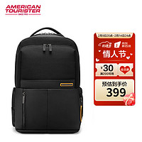 美旅 箱包时尚双肩包男女通勤旅行背包多功能电脑包NE2*09001黑色