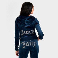 Juicy Couture 橘滋 OG Big Bling Velour 女士连帽衫