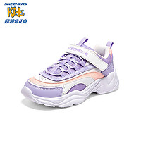 斯凯奇（Skechers）23SS女童运动鞋 薰衣草色/多彩色/LVMT 37