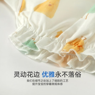 aqpa 宝宝短裤夏季薄款男童女童夏装灯笼裤子婴儿纯棉睡裤清凉 狮子王 66cm