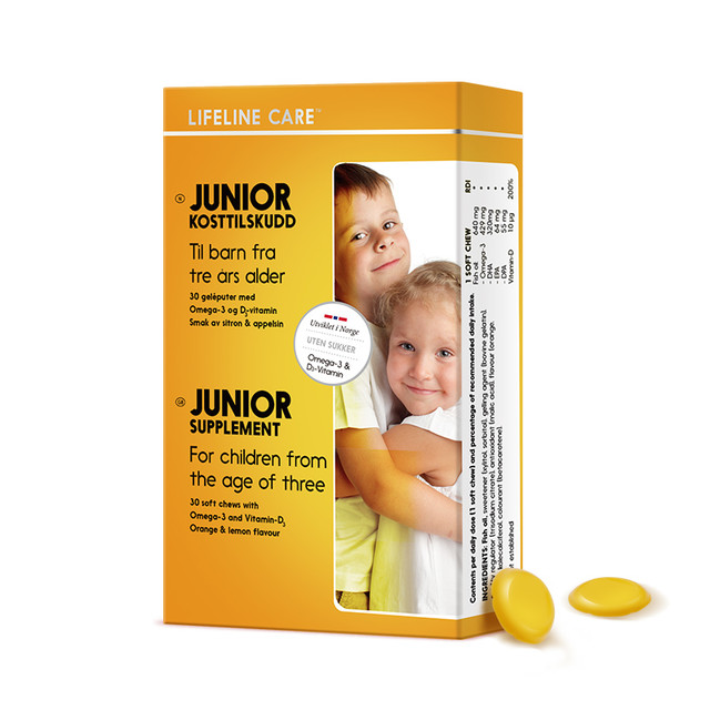 Lifeline Care 生命力伽 挪威小鱼青少年儿童omega3果冻鱼油dha鱼油维生素D3
