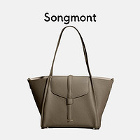 Songmont 崧 中号崧篮子系列托特包女设计师大容量牛皮手提单肩tote包