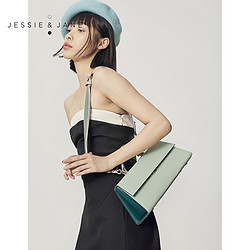 JESSIE&JANE JESSIE＆JANE女包小众设计时尚多层斜挎包手拎包女单肩包大3300