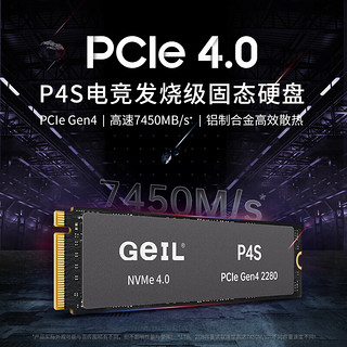 GeIL 金邦 P4S系列 1TB 固态硬盘 PCIe 4.0