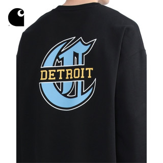 Carhartt WIP圆领卫衣男装春夏学院风LOGO底特律印花宽版221034I