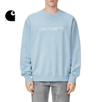 Carhartt WIP圆领卫衣男装秋冬经典LOGO字母刺绣特染造旧202007F