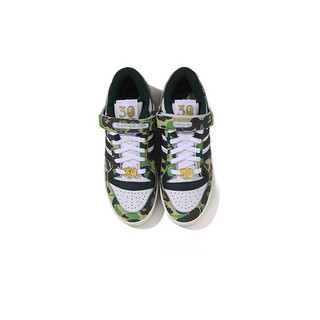 BAPE ADIDAS FORUM BAPE ABC CAMO联名 男士低帮板鞋 191910K 绿色 7