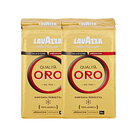 LAVAZZA 拉瓦萨 QUALITA ORO欧罗金 中度烘焙 意式浓缩咖啡粉 250g*2袋