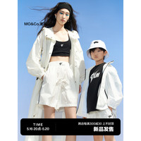 little MO&Co.littlemoco童装飞跃合作系列男女童防晒短裤休闲裤KBC1SOT011 本白色 110/53