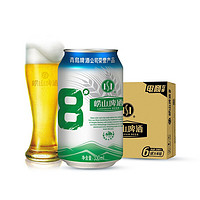 崂山啤酒 8度 清爽黄啤 330ml*24听 整箱装